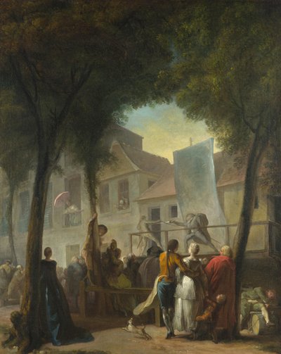 Eine Straßenshow in Paris, 1760 von Gabriel de Saint Aubin